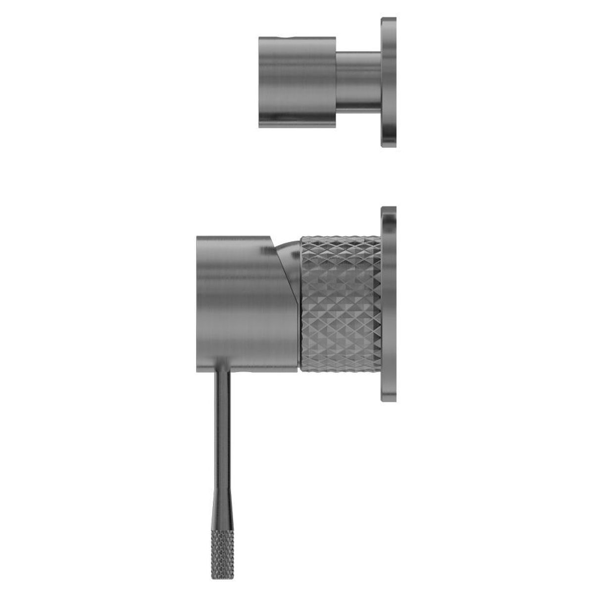Opal Shower Mixer With Divertor Separate Plate - Graphite