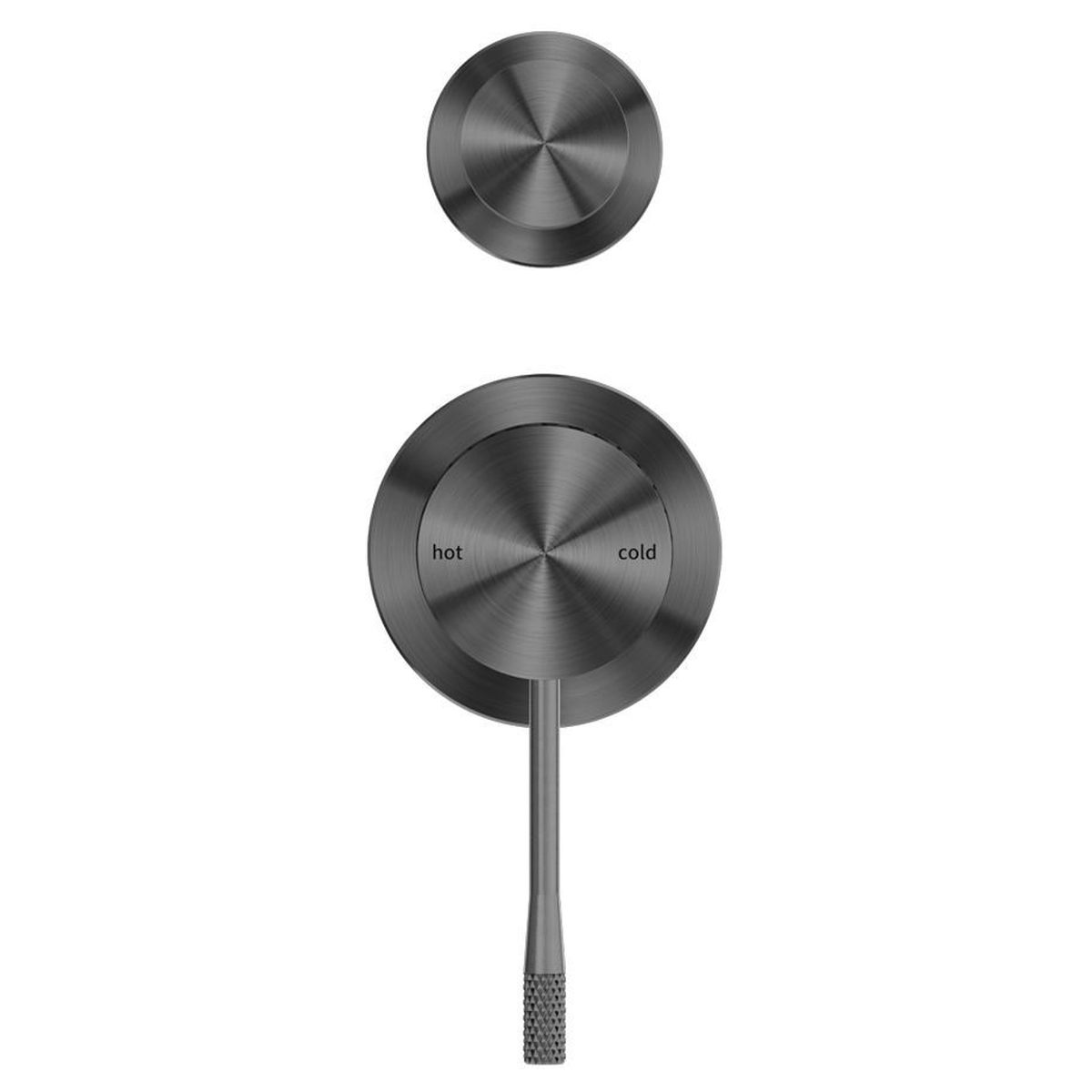 Opal Shower Mixer With Divertor Separate Plate - Graphite