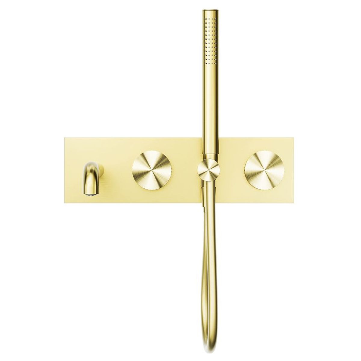 Opal Progressive Shower System With Spout 230mm - Brushed Gold