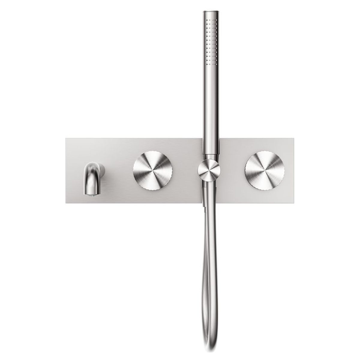 Opal Progressive Shower System With Spout 230mm - Brushed Nickel