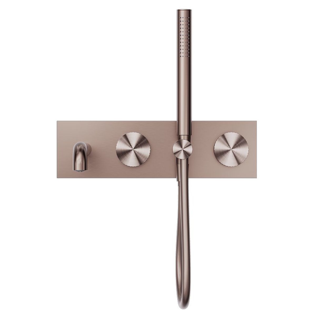Opal Progressive Shower System With Spout 250mm - Brushed Bronze