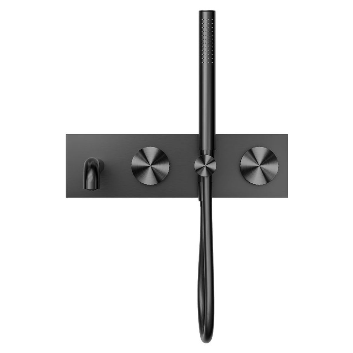 Opal Progressive Shower System With Spout 250mm - Graphite