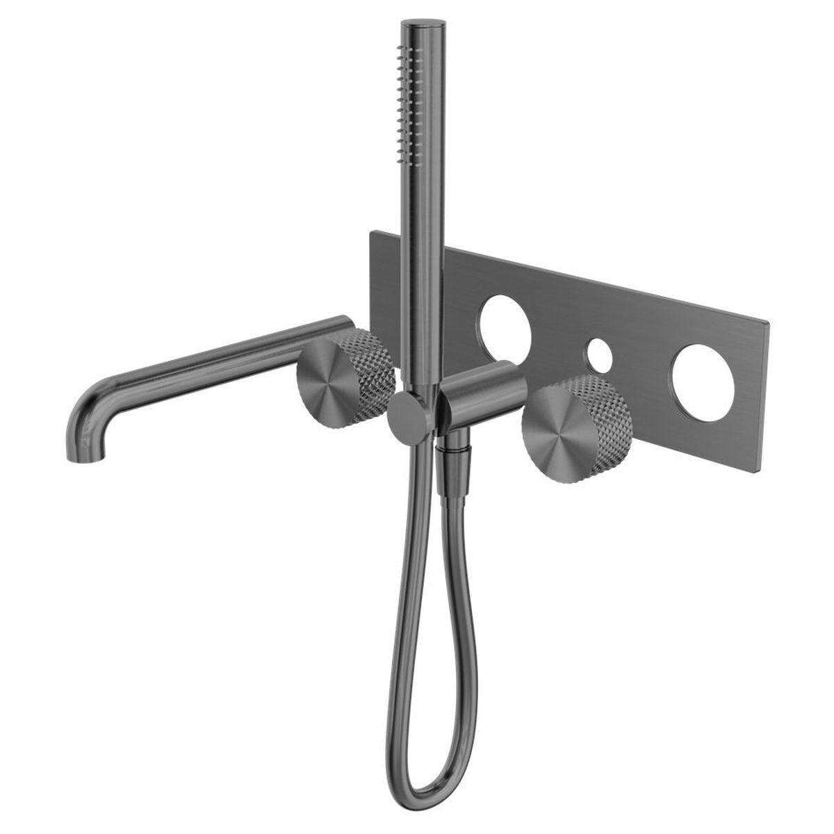 Opal Progressive Shower System With Spout 250mm Trim Kits Only - Graphite