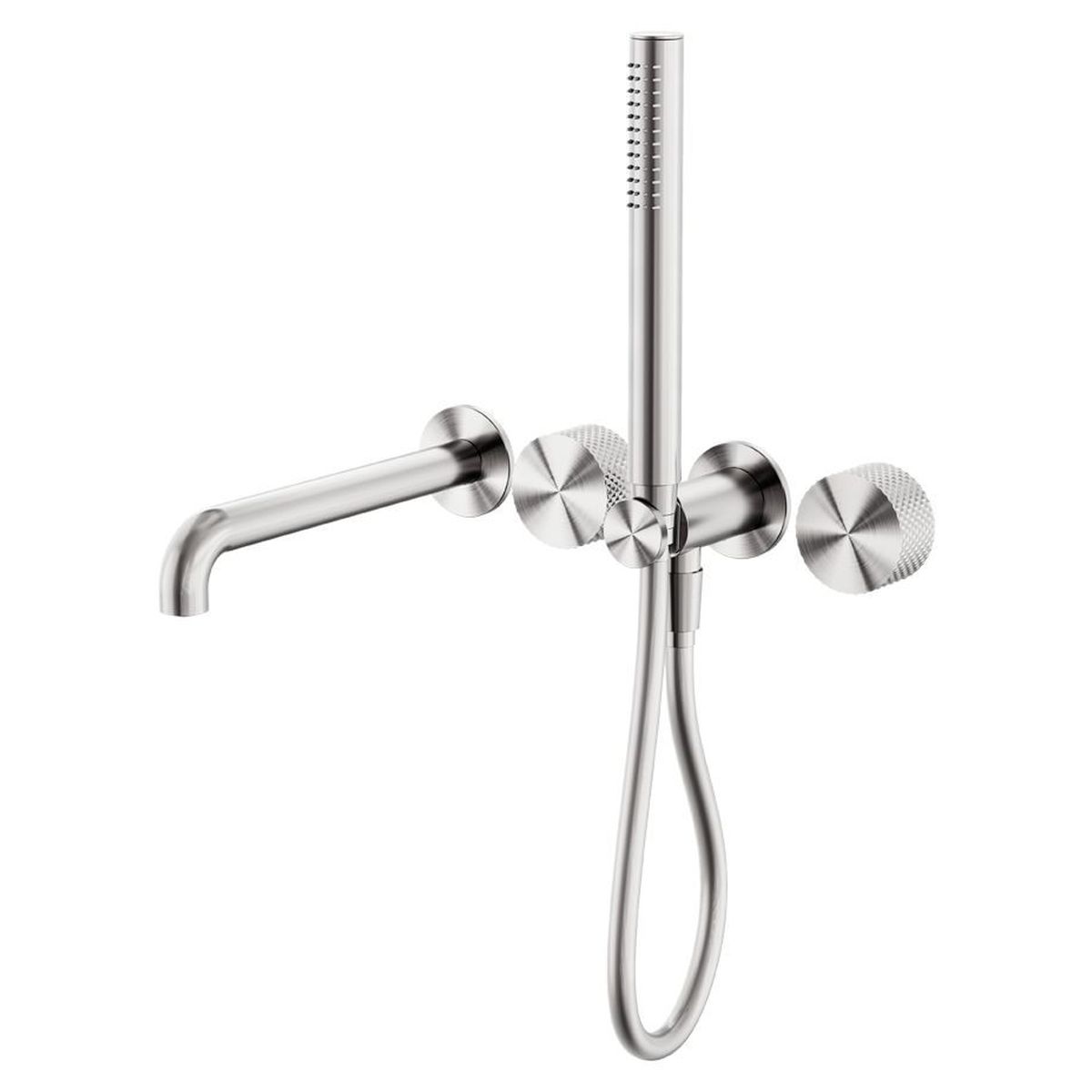 Opal Progressive Shower System Separate Plate With Spout 230mm - Brushed Nickel