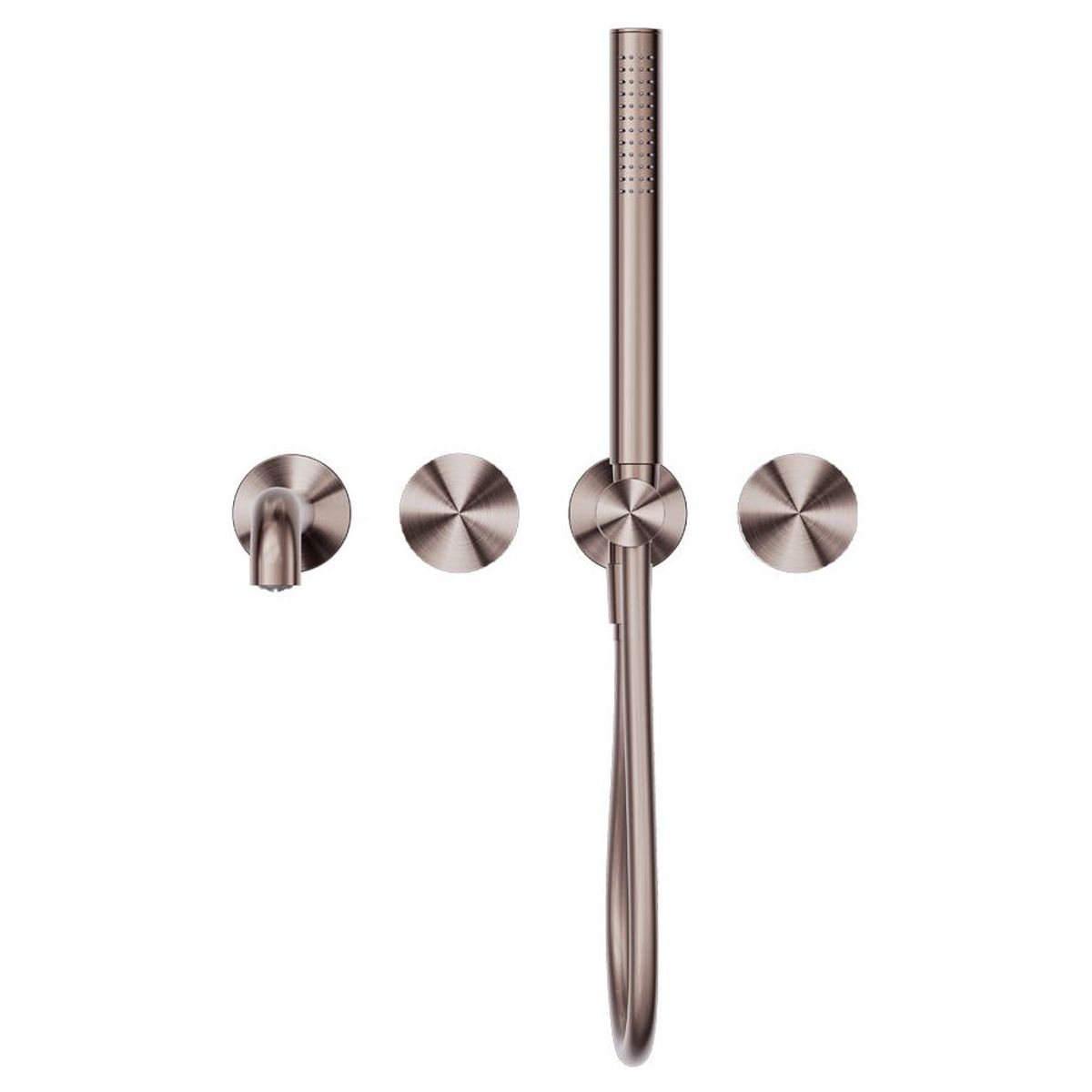 Opal Progressive Shower System Separate Plate With Spout 230mm - Brushed Bronze