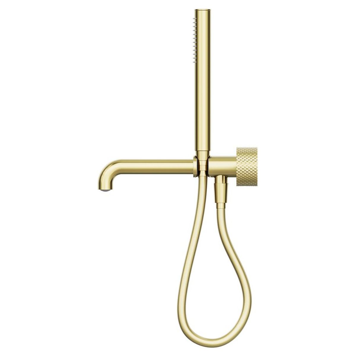 Opal Progressive Shower System Separate Plate With Spout 250mm - Brushed Gold