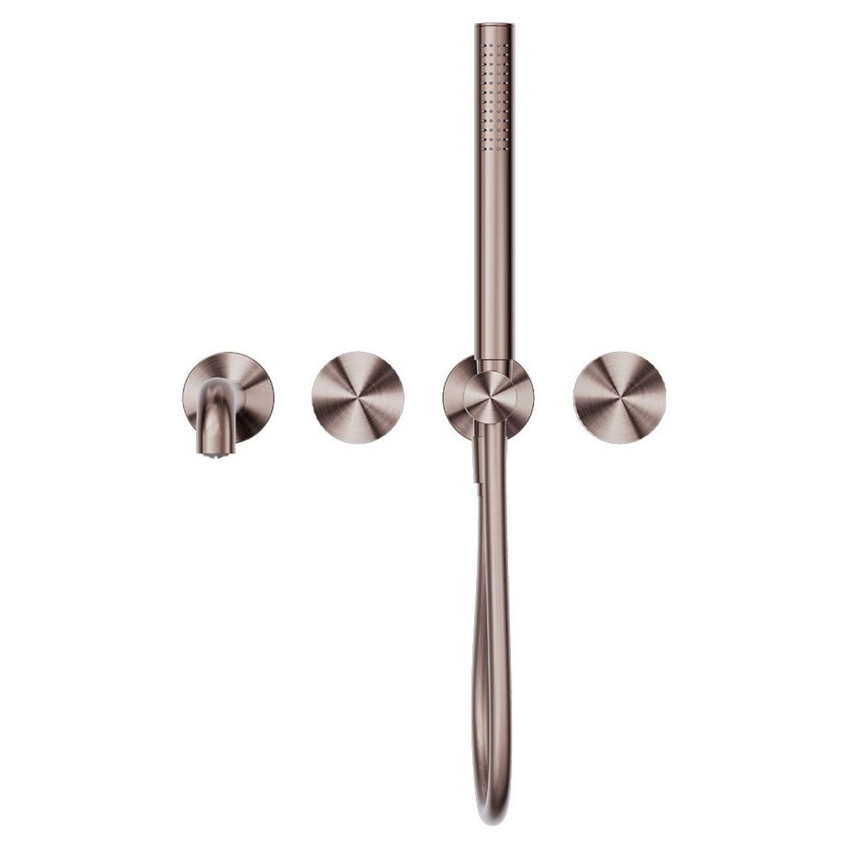 Opal Progressive Shower System Separate Plate With Spout 250mm - Brushed Bronze