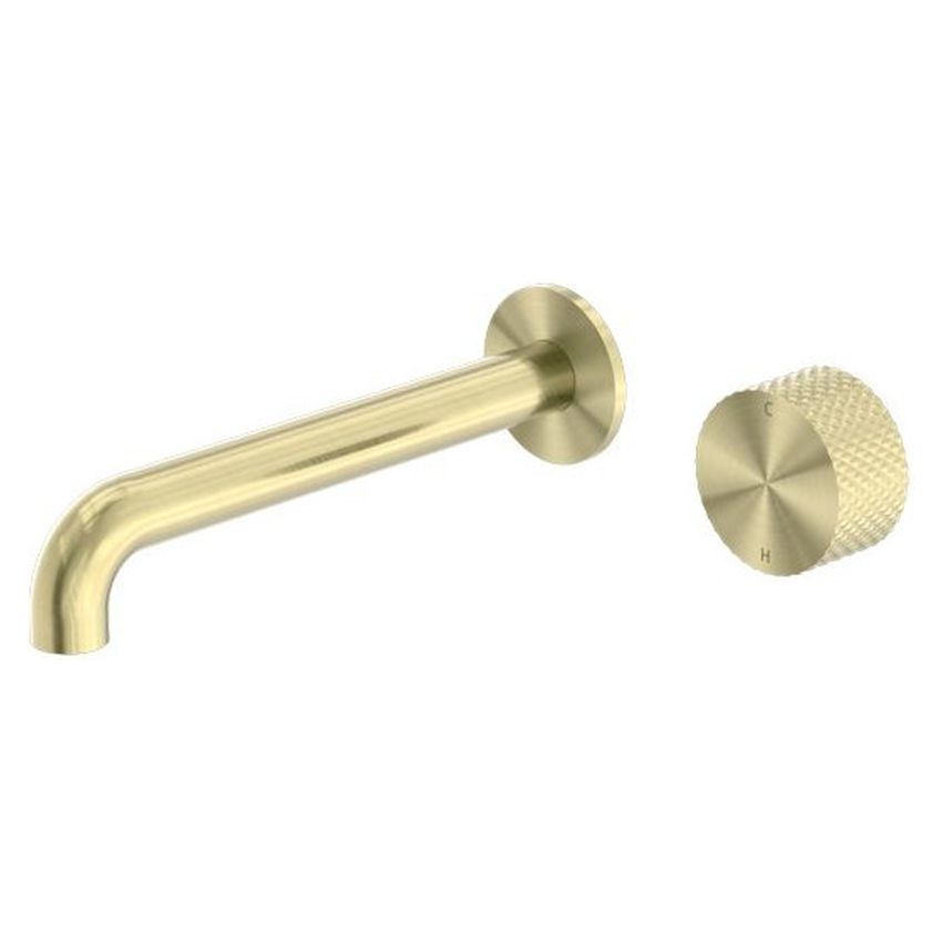 Opal Progressive Wall Basin/Bath Set 185mm - Brushed Gold