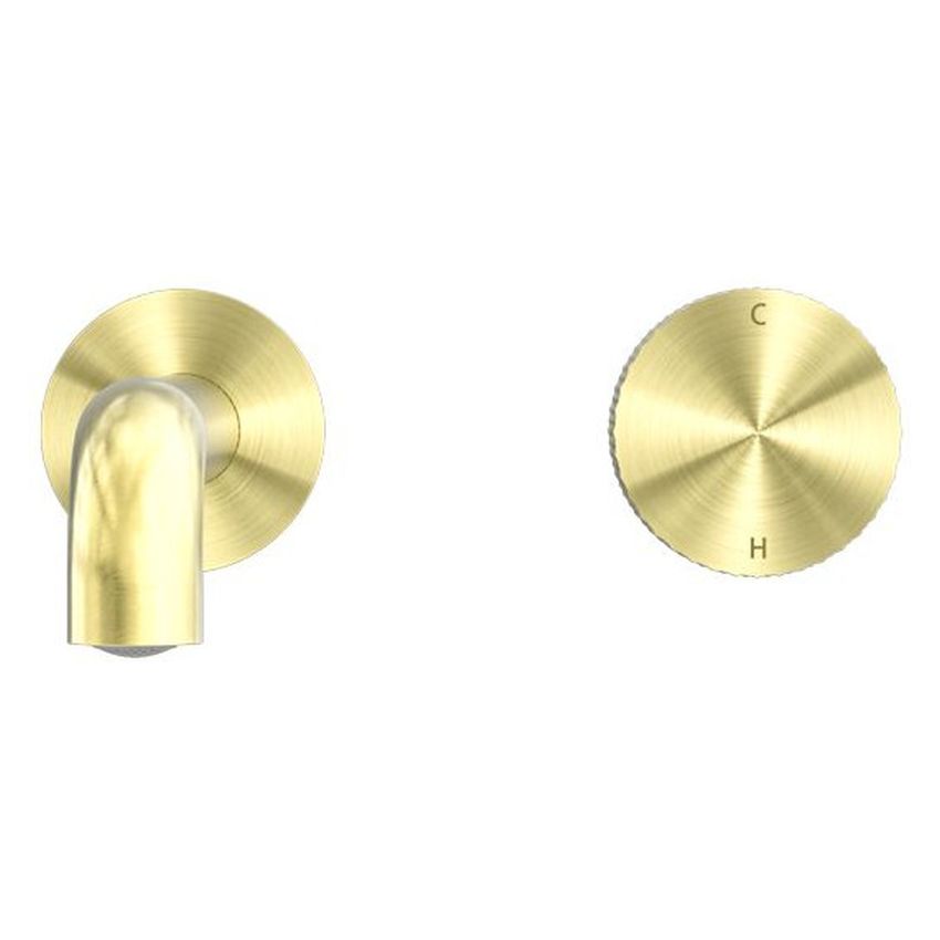 Opal Progressive Wall Basin/Bath Set 230mm - Brushed Gold