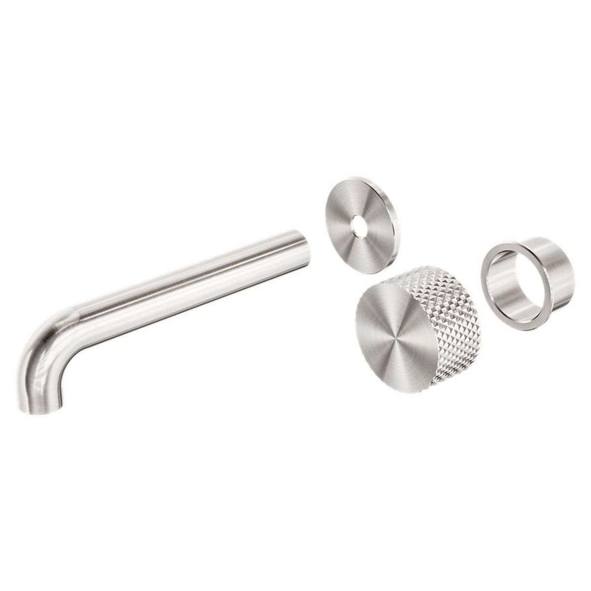 Opal Progressive Wall Basin/Bath Set Trim Kits Only 120mm Spout - Brushed Nickel