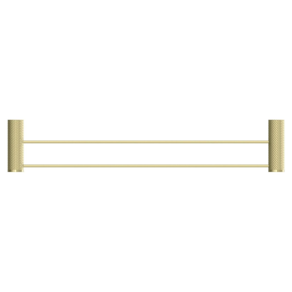 Opal Double Towel Rail 600mm - Brushed Gold