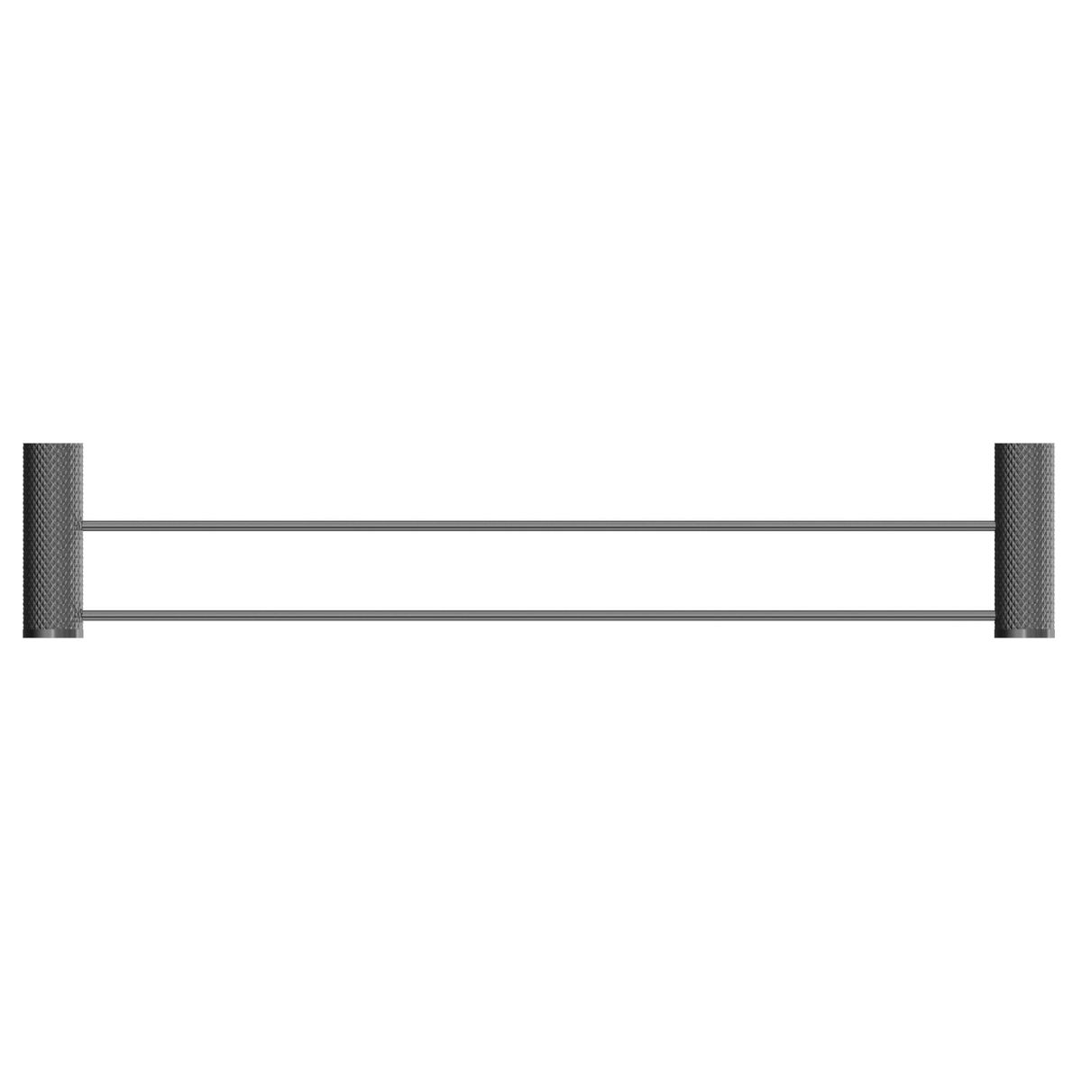 Opal Double Towel Rail 600mm - Graphite