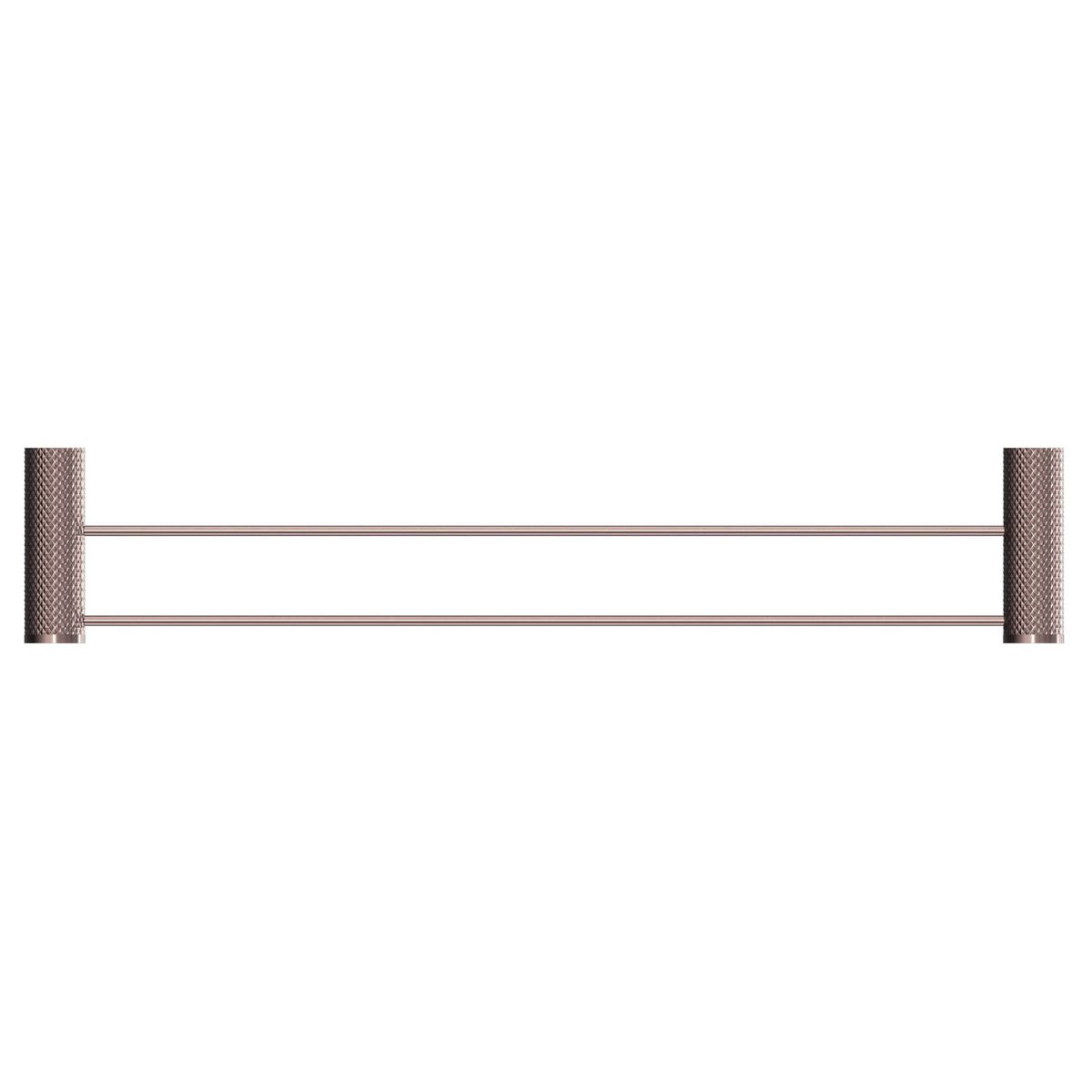 Opal Double Towel Rail 800mm - Brushed Bronze