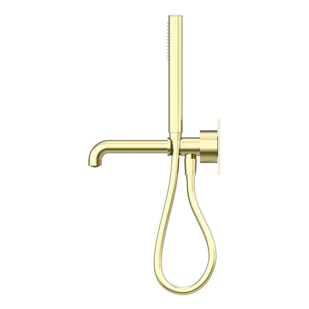 Kara Progressive Shower System With Spout 230mm in Brushed Gold