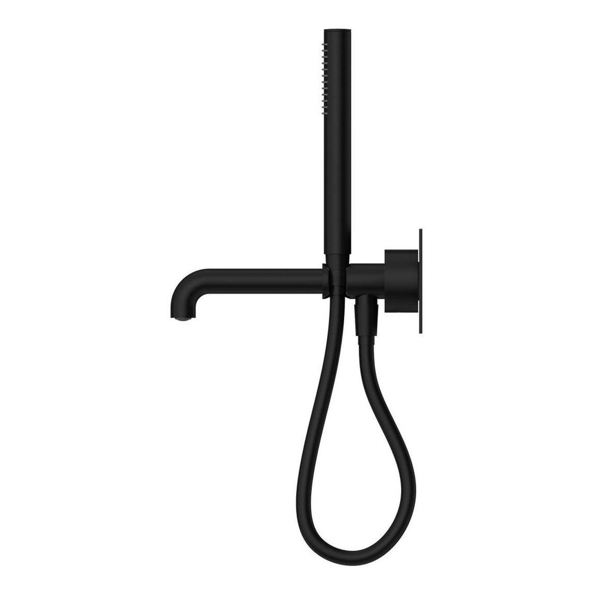 Kara Progressive Shower System With Spout 230mm in Matte Black