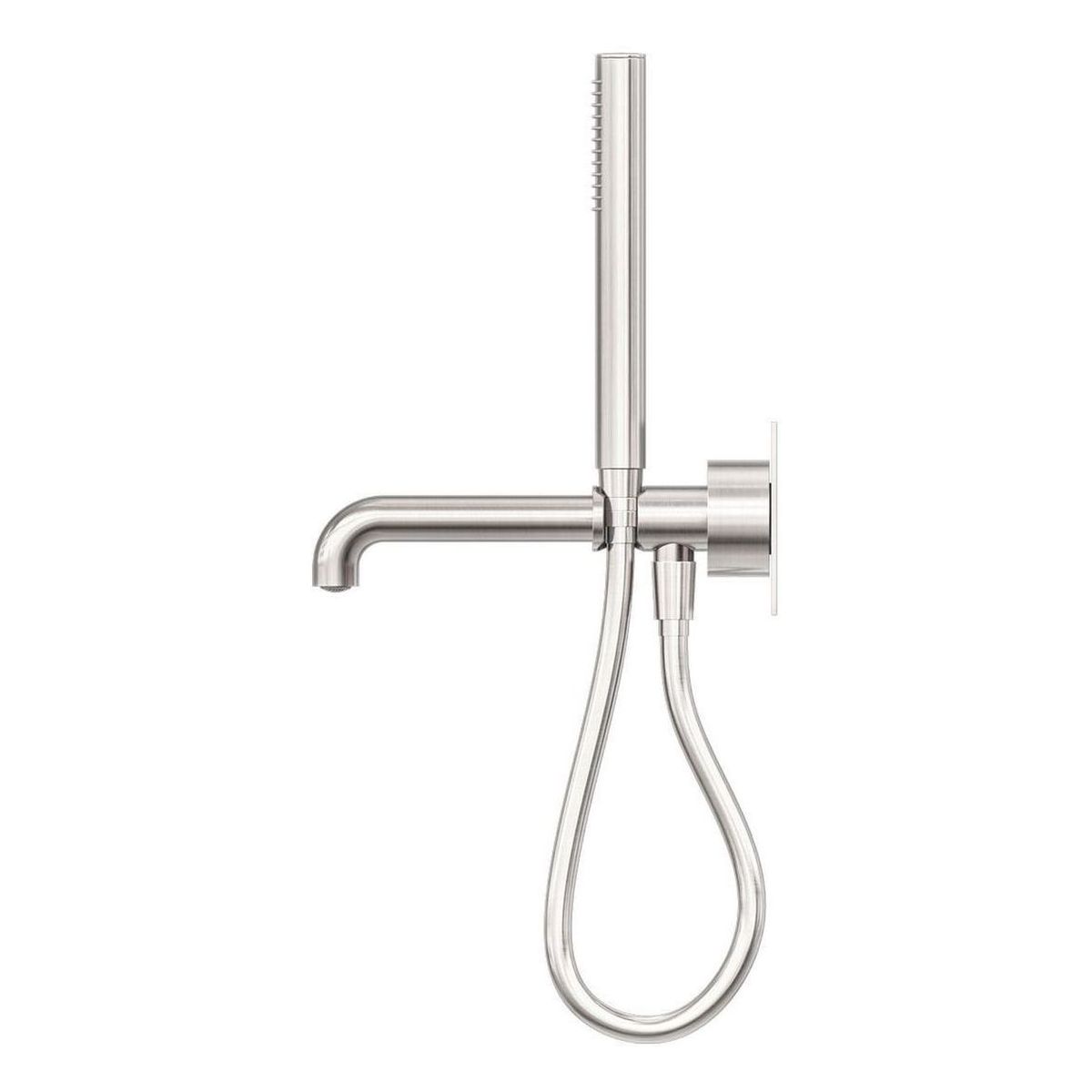 Kara Progressive Shower System With Spout 250mm in Brushed Nickel