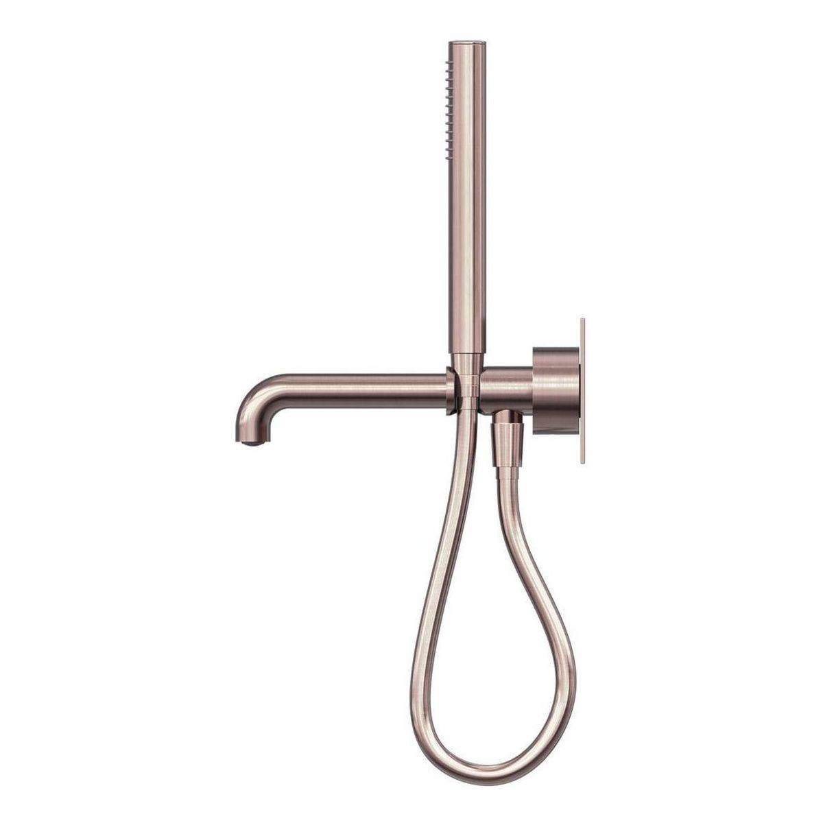 Kara Progressive Shower System With Spout 250mm in Brushed Bronze