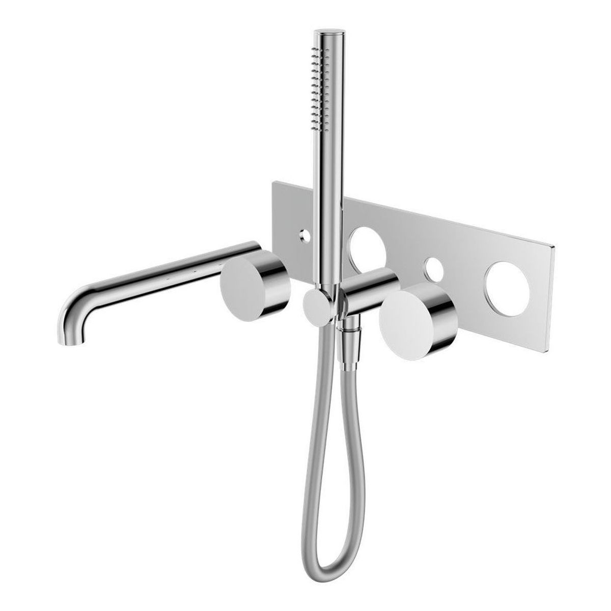 Kara Progressive Shower System With Spout 250mm Trim Kits in Chrome