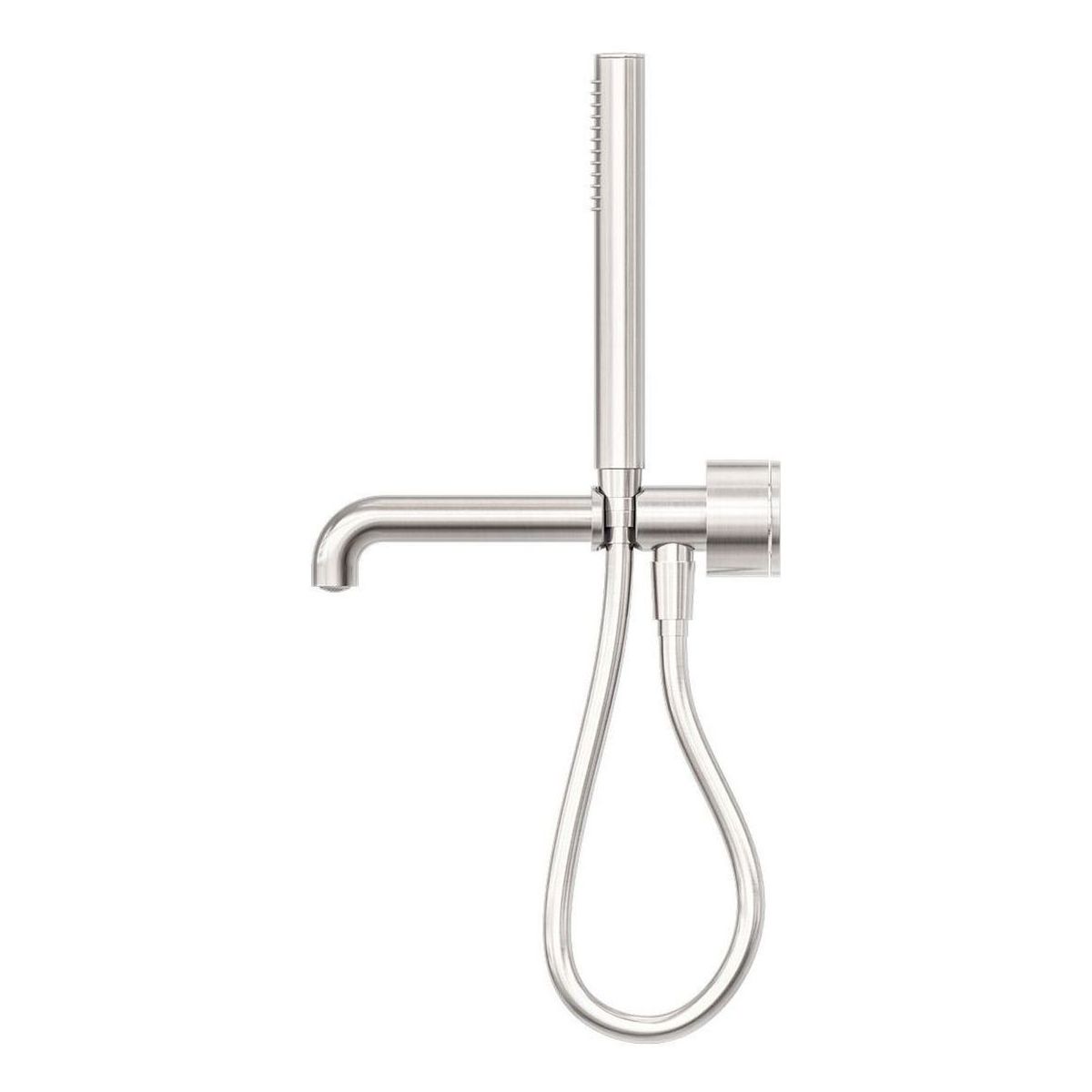 Kara Progressive Shower System Separate Plate With Spout 230mm in Brushed Nickel