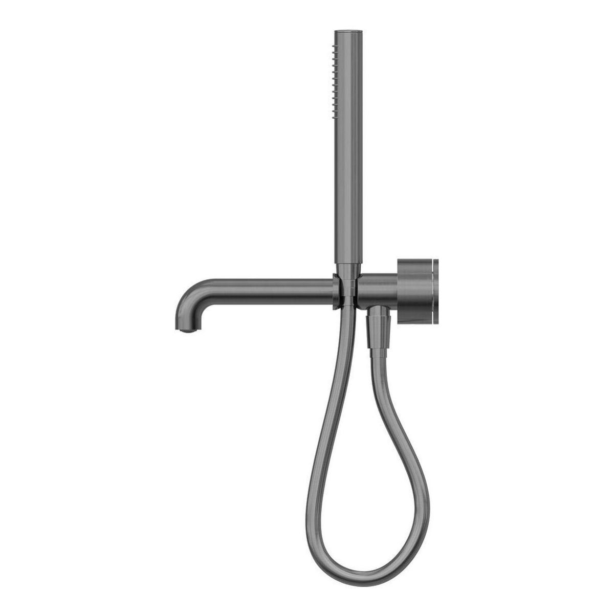 Kara Progressive Shower System Separate Plate With Spout 250mm in Gun Metal