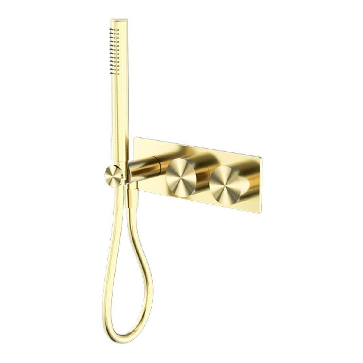 Kara Progressive Shower System in Brushed Gold
