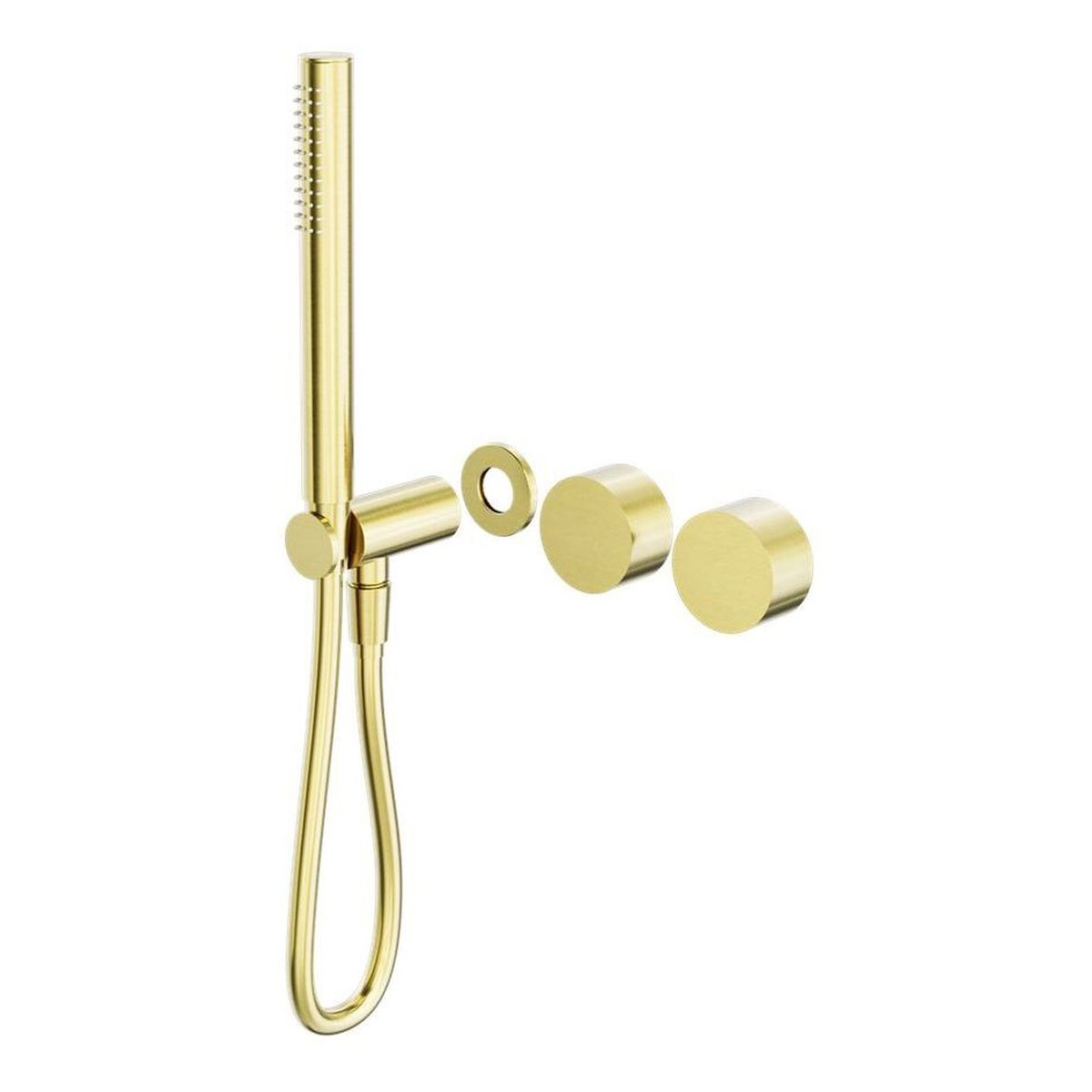 Kara Progressive Shower System Separate Plate Trim Kits in Brushed Gold