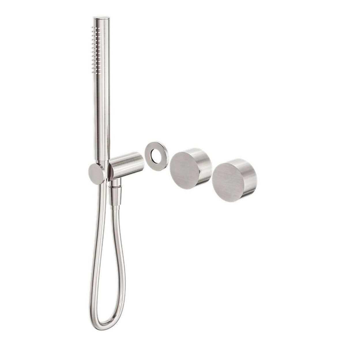 Kara Progressive Shower System Separate Plate Trim Kits in Brushed Nickel