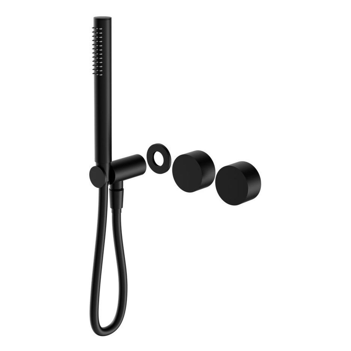 Kara Progressive Shower System Separate Plate Trim Kits in Matte Black