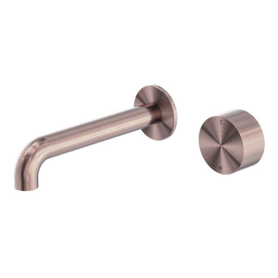 Kara Progressive Wall Basin/Bath Set 260mm in Brushed Bronze