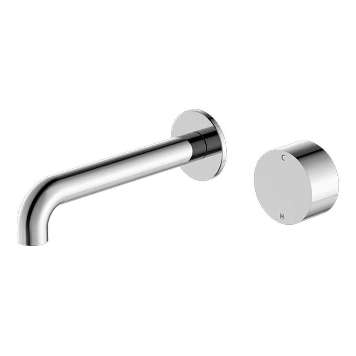 Kara Progressive Wall Basin/Bath Set 260mm in Chrome