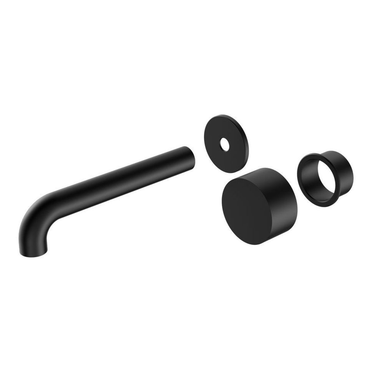 Kara Progressive Wall Basin/Bath Set Trim Kits 120mm Spout in Matte Black