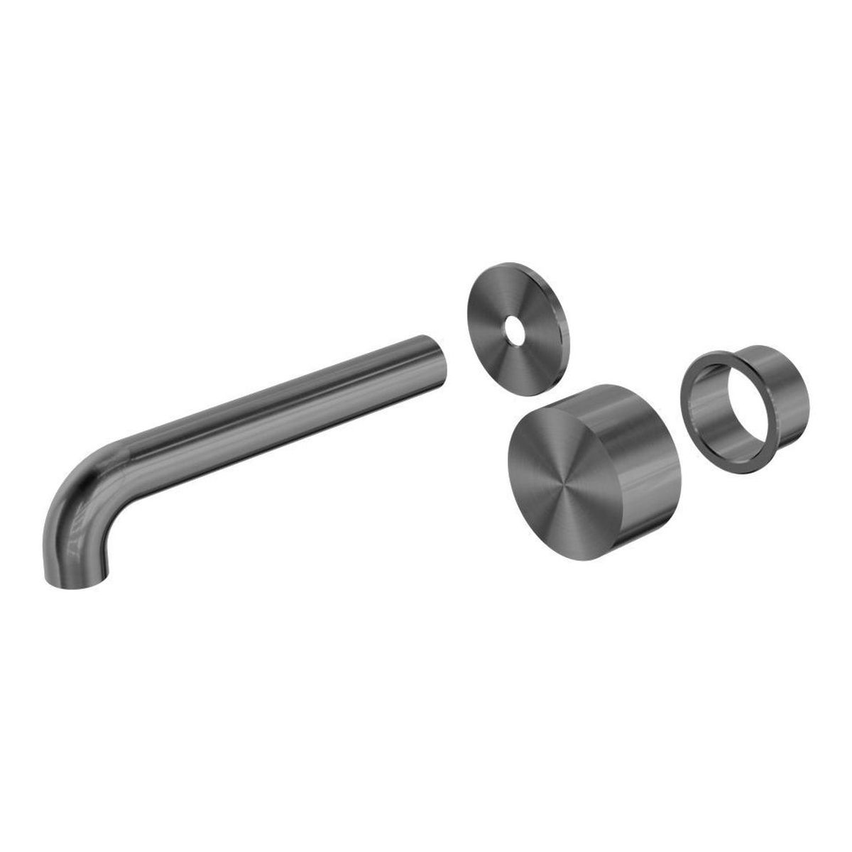 Kara Progressive Wall Basin/Bath Set Trim Kits 160mm Spout in Gun Metal
