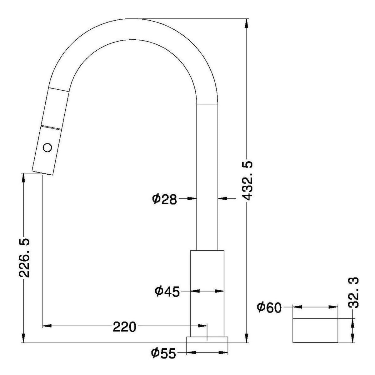 Kara Progressive Pull Out Kitchen Set in Brushed Nickel