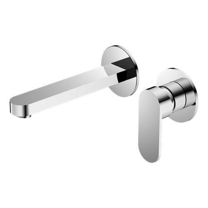 Ecco Wall Basin/Bath Mixer Separate Back Plate - Chrome