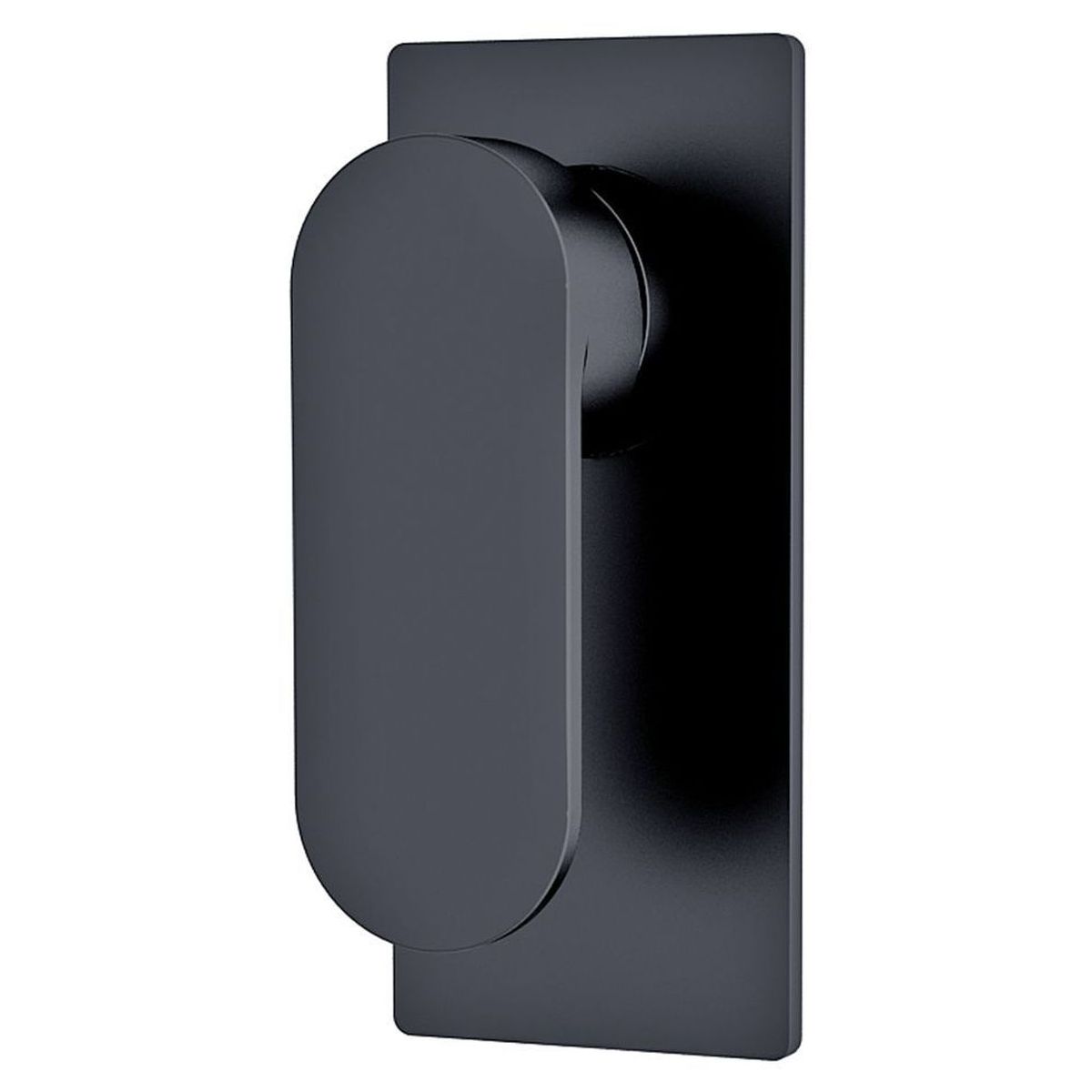 Ecco Shower Mixer With Divertor - Matte Black