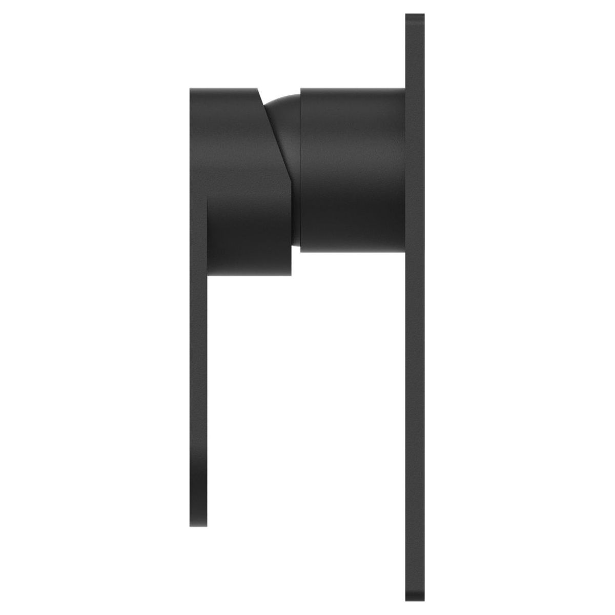 Ecco Shower Mixer With Divertor - Matte Black