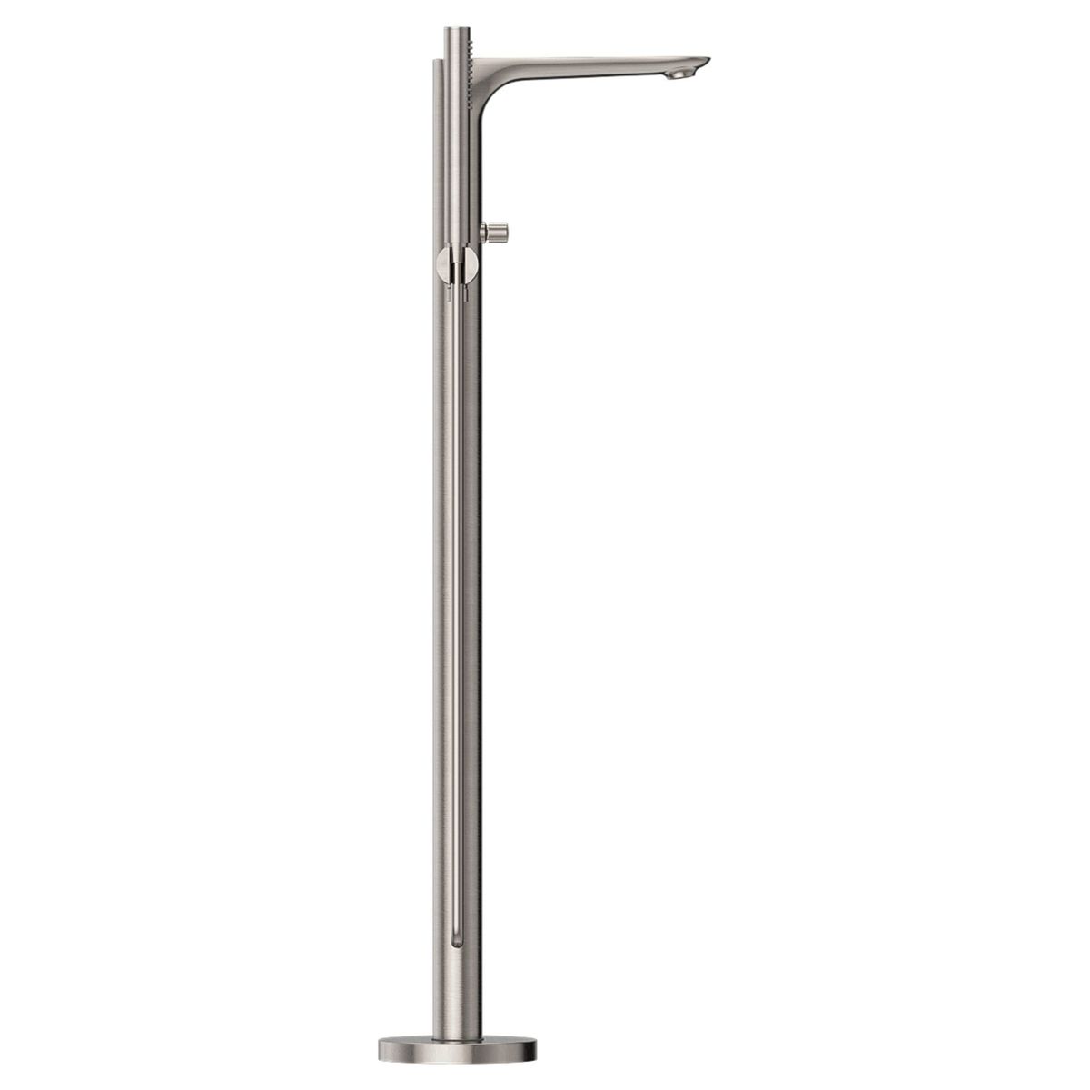 Bianca Freestanding Bath Mixer With Hand Shower - Brushed Nickel
