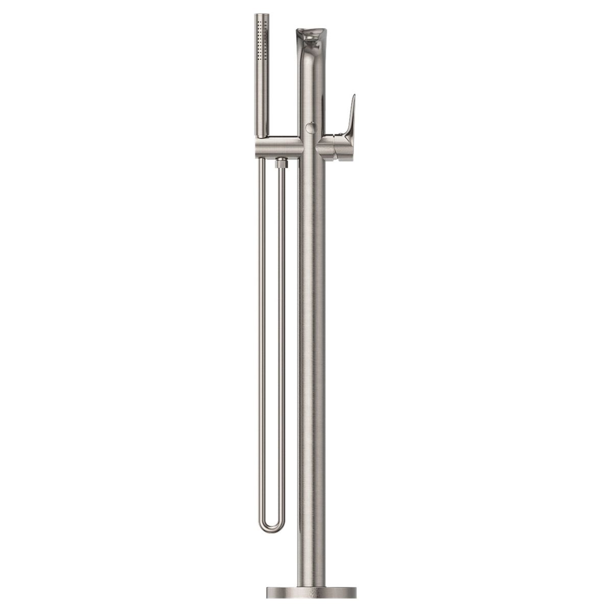 Bianca Freestanding Bath Mixer With Hand Shower - Brushed Nickel