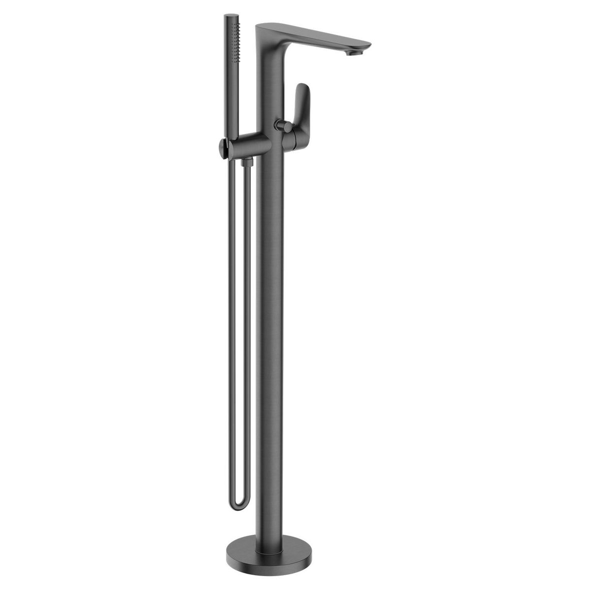 Bianca Freestanding Bath Mixer With Hand Shower - Gun Metal