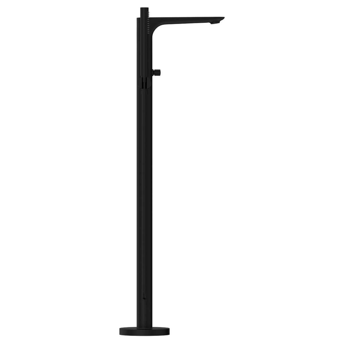 Bianca Freestanding Bath Mixer With Hand Shower - Matte Black