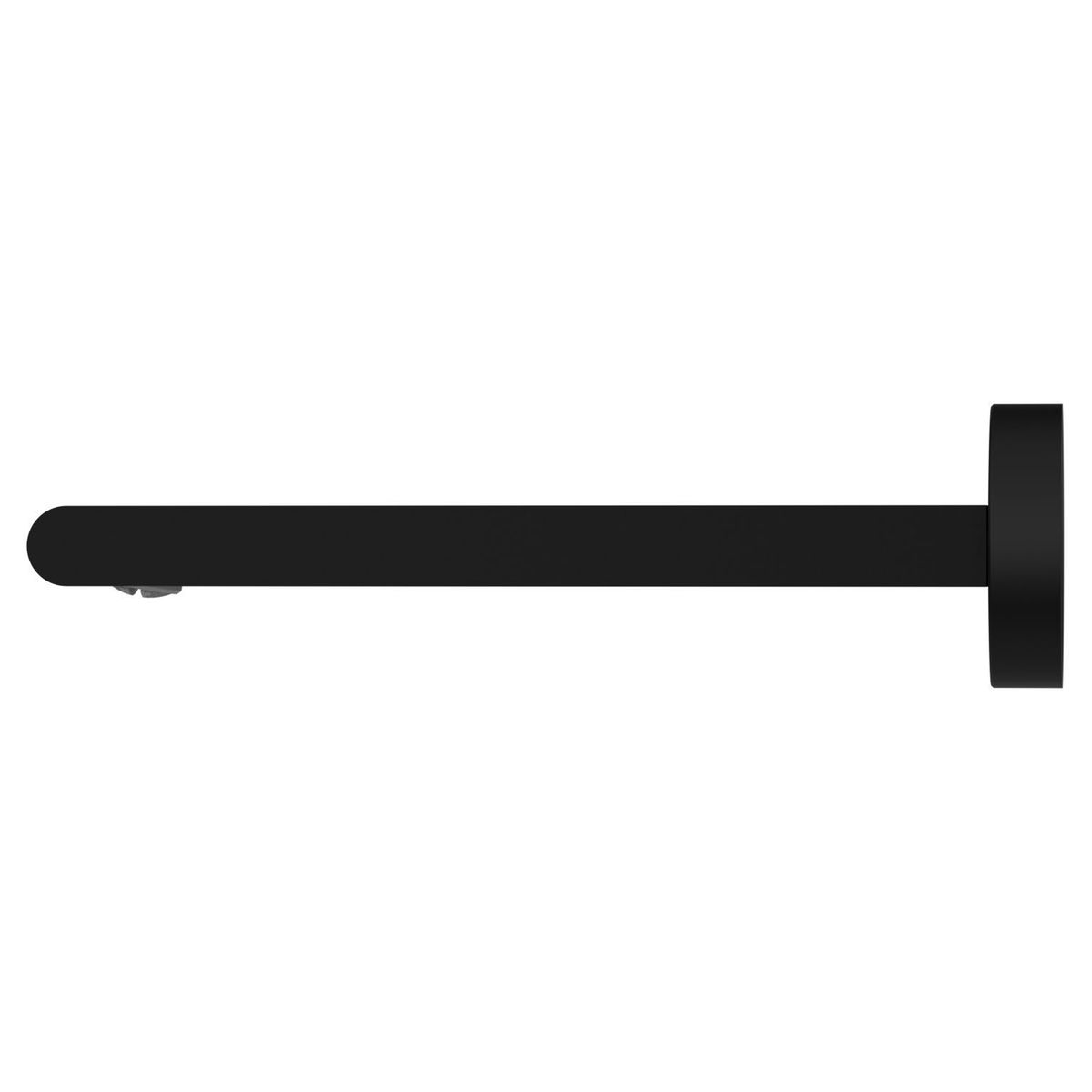 Bianca Fixed Basin/Bath Spout Only 200mm - Matte Black