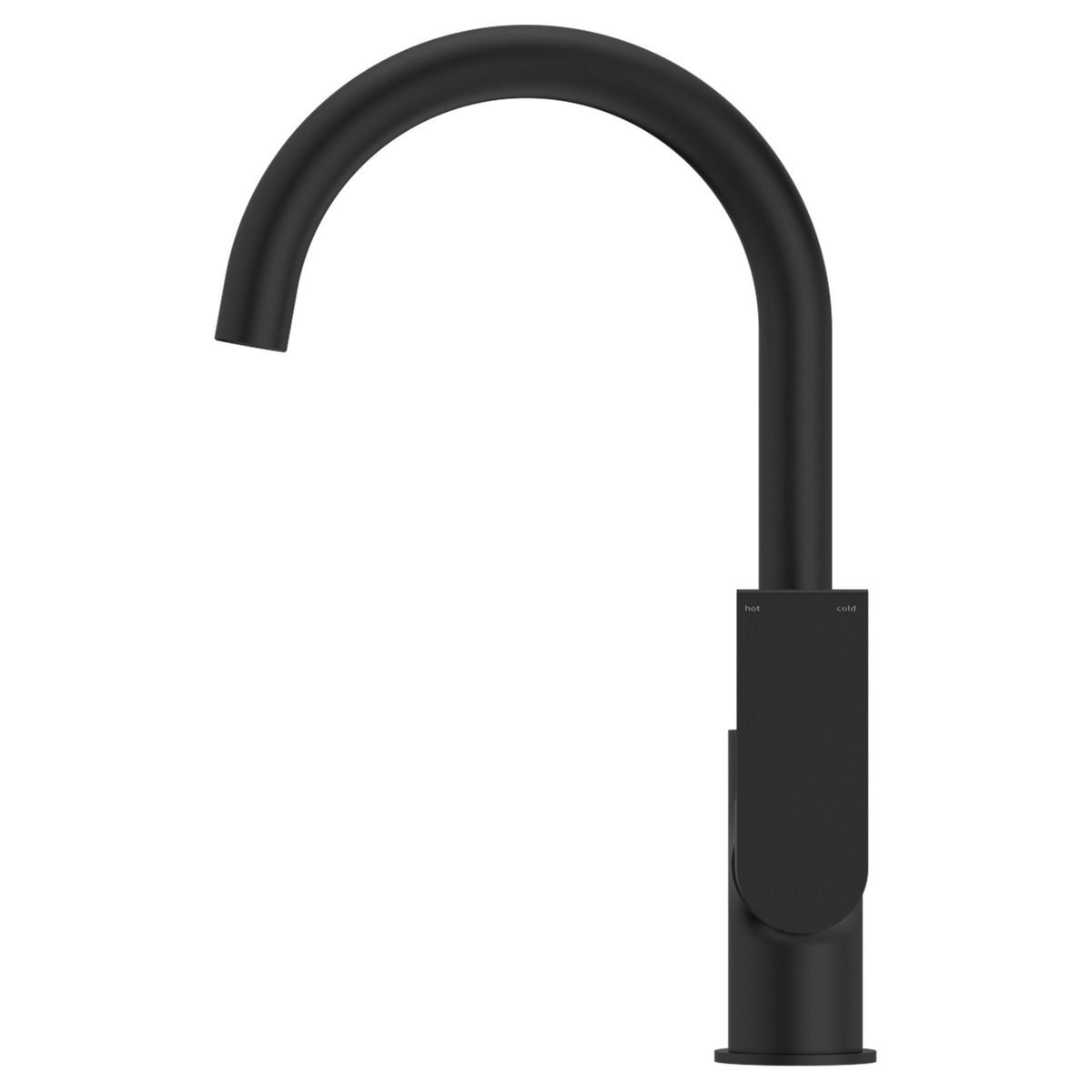 Bianca Kitchen Mixer Gooseneck Spout - Matte Black