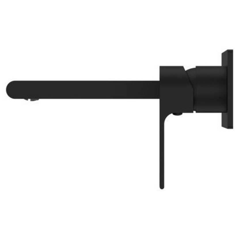 Bianca Wall Basin/Bath Mixer 187mm - Matte Black