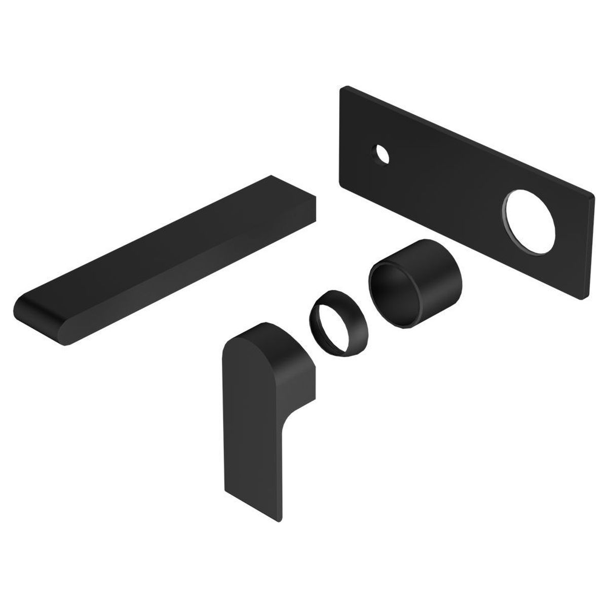 Bianca Wall Basin/Bath Mixer 230mm Trim Kits Only - Matte Black