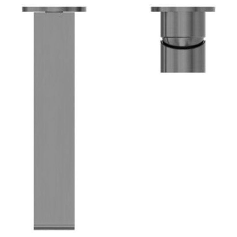 Bianca Wall Basin/Bath Mixer Separate Back Plate 230mm - Gun Metal