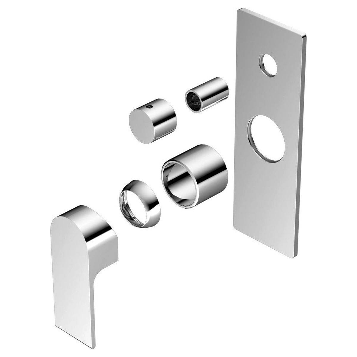 Bianca Shower Mixer With Divertor Trim Kits Only - Chrome
