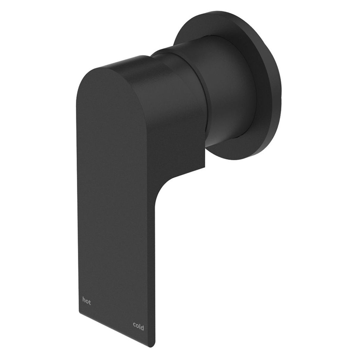 Bianca Shower Mixer 80mm Plate - Matte Black