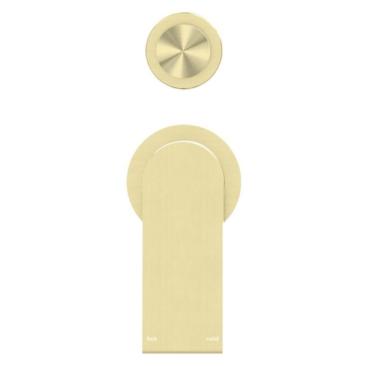 Bianca Shower Mixer With Divertor Separate Back Plate - Brushed Gold