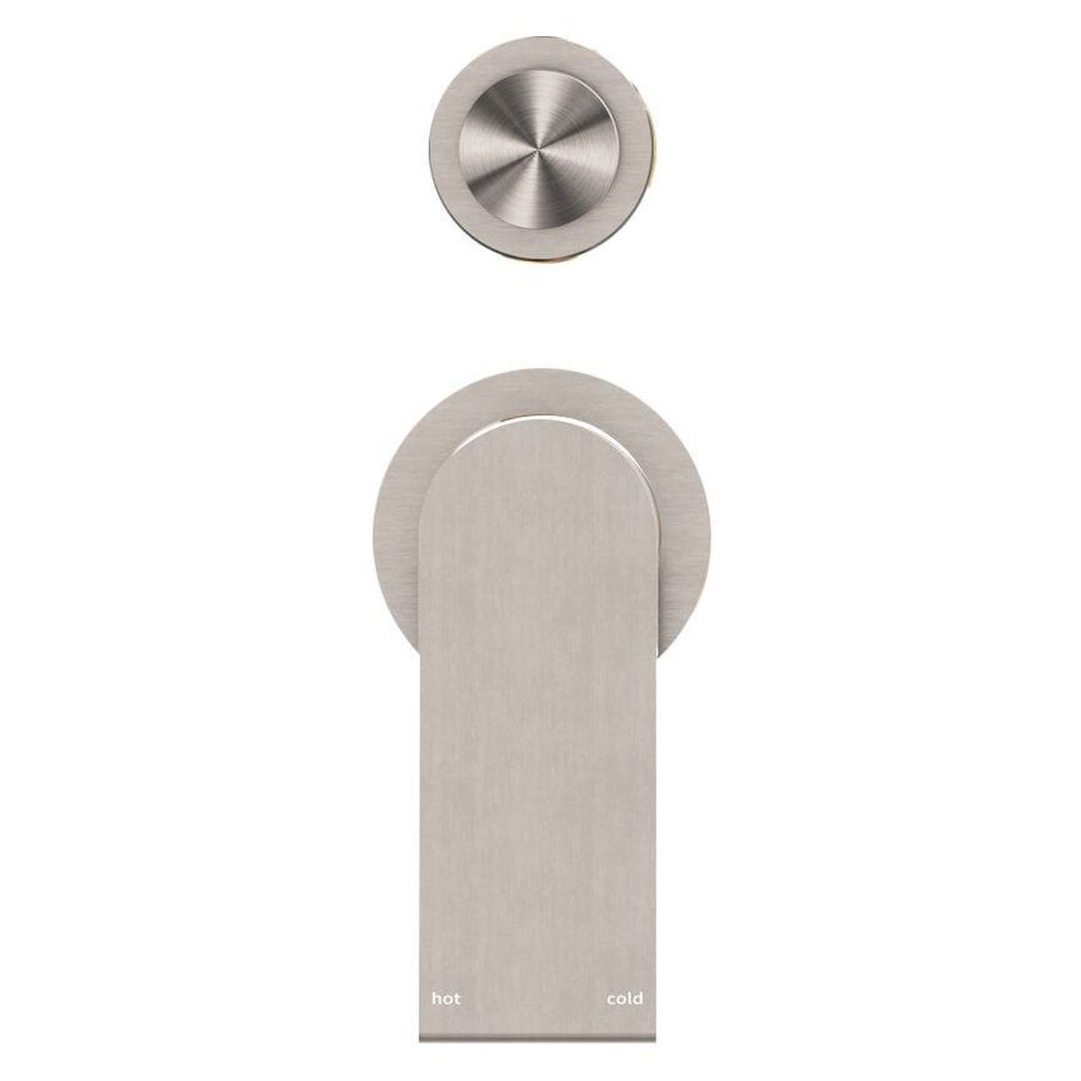 Bianca Shower Mixer With Divertor Separate Back Plate - Brushed Nickel