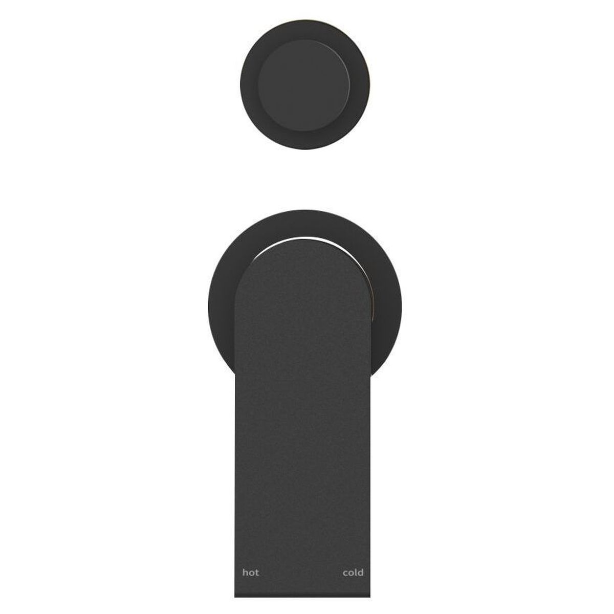 Bianca Shower Mixer With Divertor Separate Back Plate - Matte Black